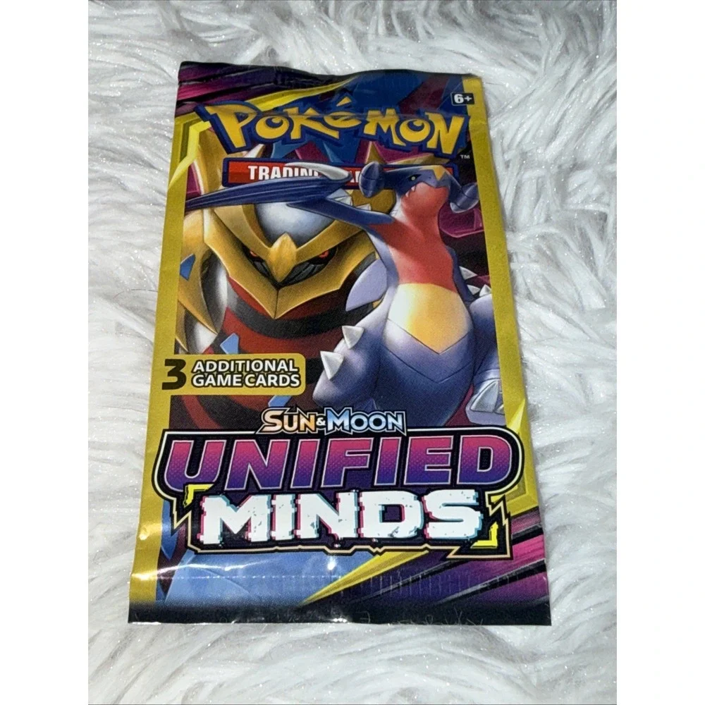 Pokemon TCG Sun Moon Unified Minds 3-Card Booster Pack Giratina Garchomp Sealed